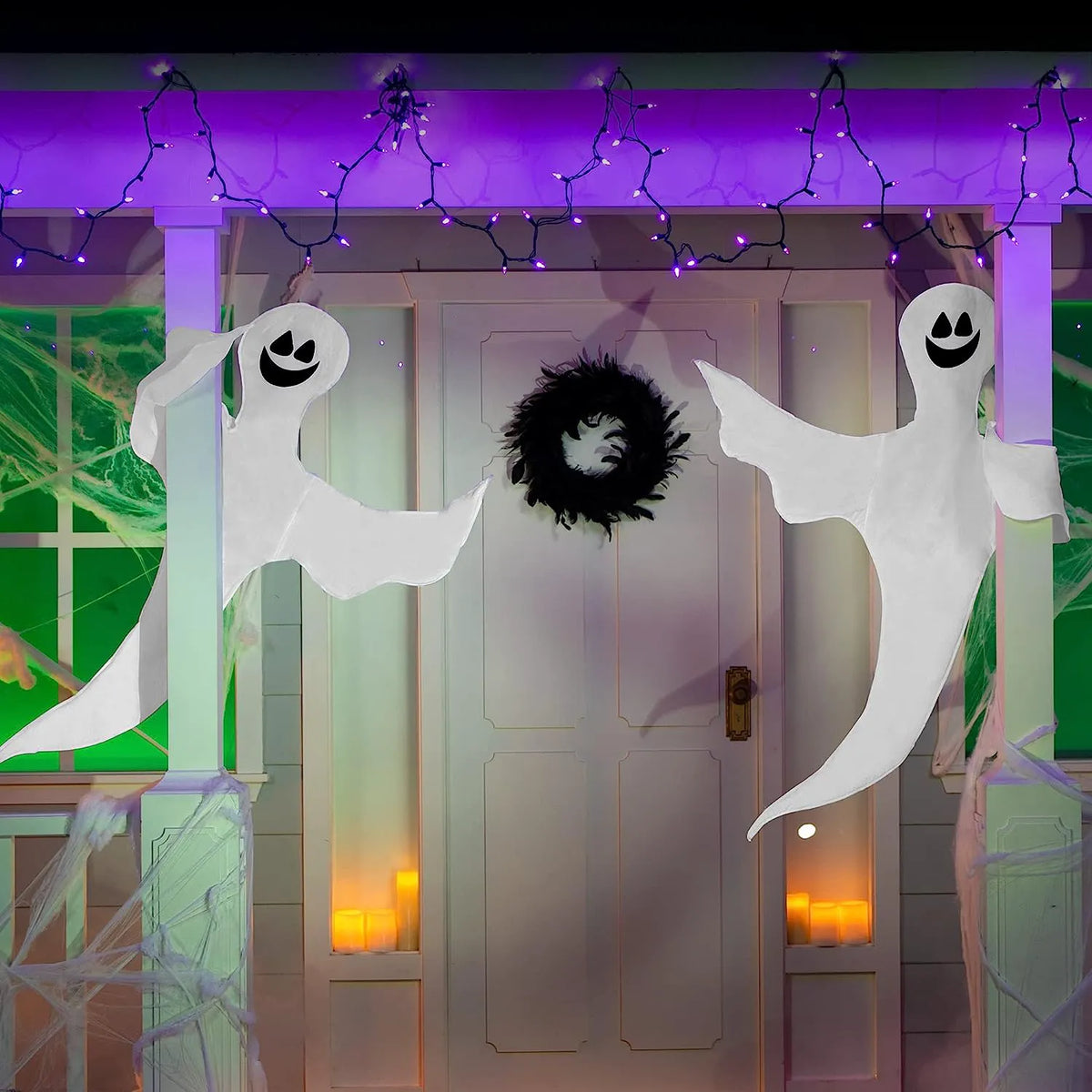 2 Tree Wrap Decoration Ghost (Smile)