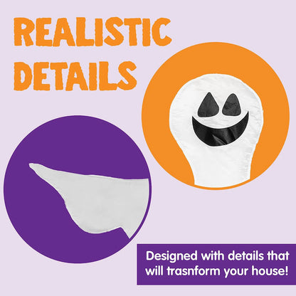 2 Tree Wrap Decoration Ghost (Smile)