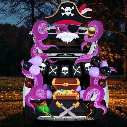 Halloween Pirate Trunk-or-Treat Car Decoration Kit