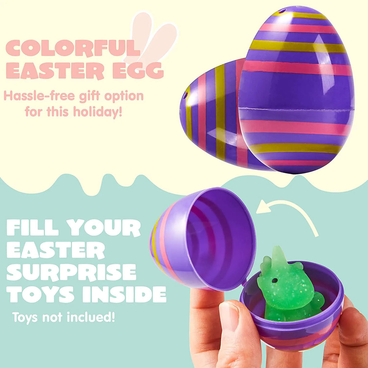 36 Pcs Printed Easter Egg Shells