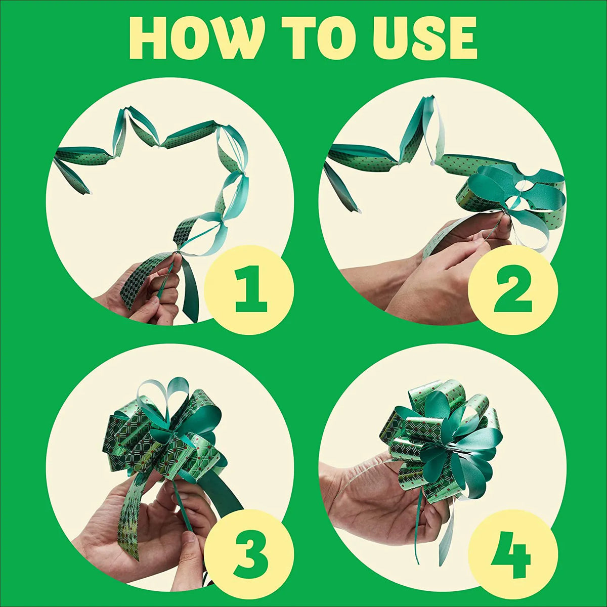 36-Pack Christmas Gift Wrap Ribbon Pull Bows