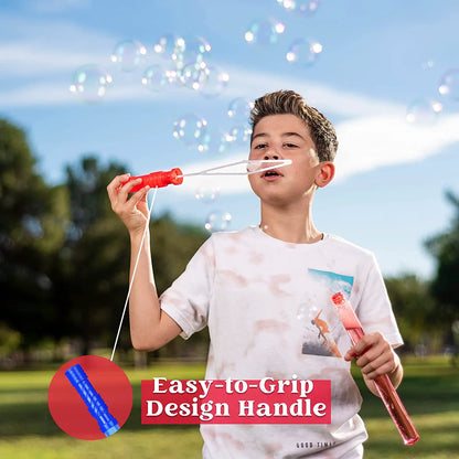 45-Piece Big Bubble Wand Set with Concentrated Bubble Solution Refills