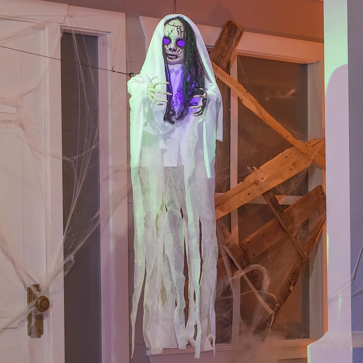 43-Inch Ghost Girl with Light-Up Head