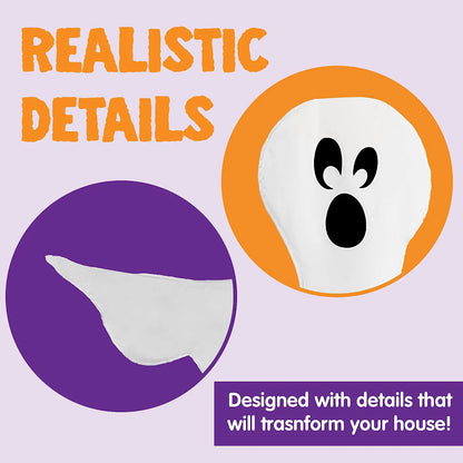 2Pcs Ghost Tree Wrap Decoration, 53in