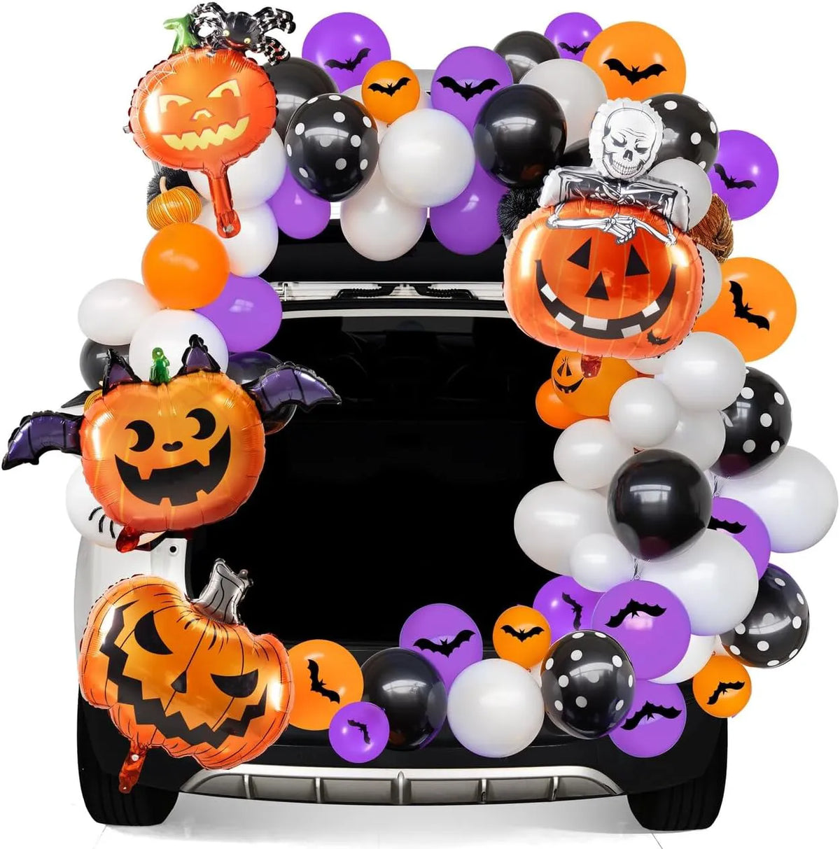 Halloween Trunk-or-Treat Car Decoration Kit with Pumpkins