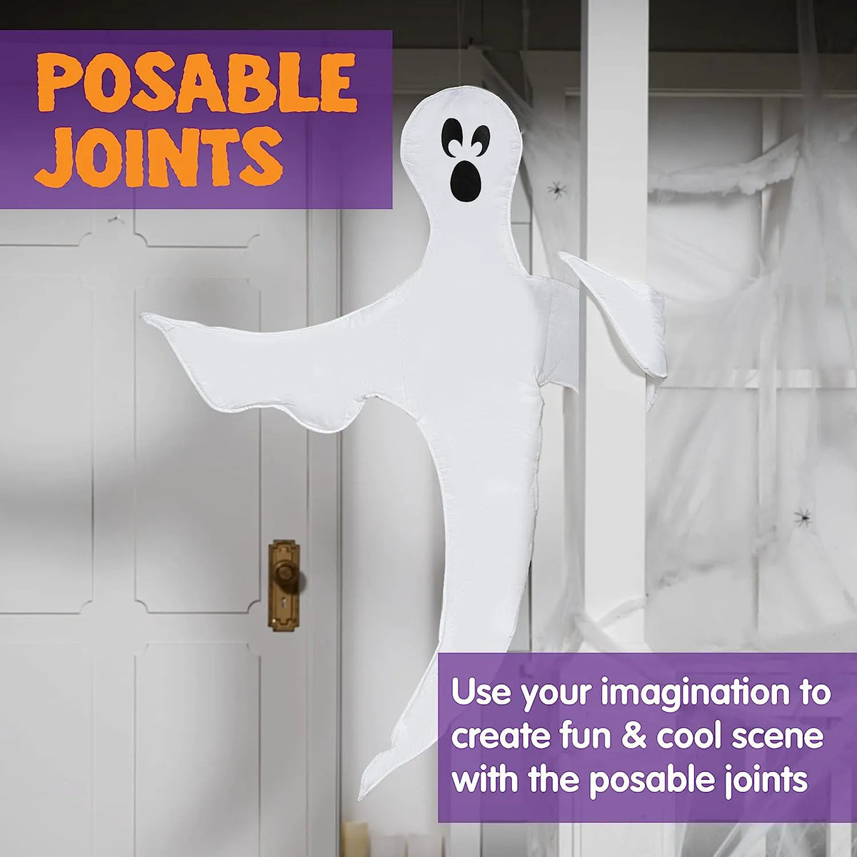 2Pcs Ghost Tree Wrap Decoration, 53in