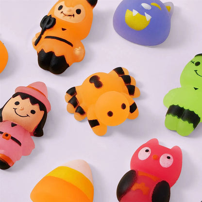 24 Glow-in-the-Dark Halloween Mochi Squishy Toys