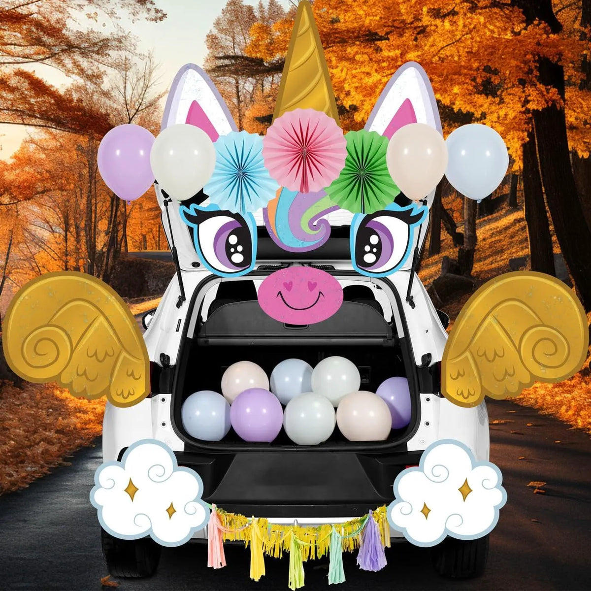 Unicorn Halloween Trunk or Treat Car Decoration Kit