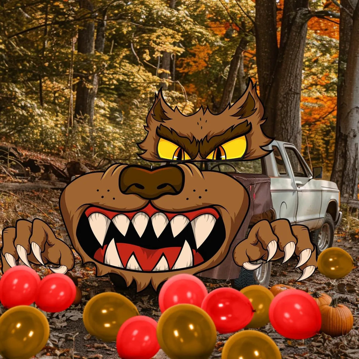 Halloween Werewolf Trunk-or-Treat Car Decoration Kit