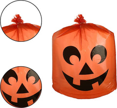 Halloween Plastic Lawn Leaf Bags, 6 Pack