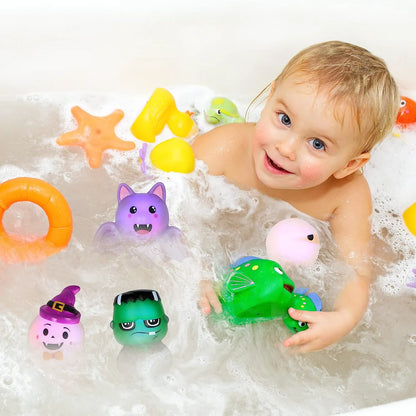 Halloween Light-Up Bath Toys, 6 Pack