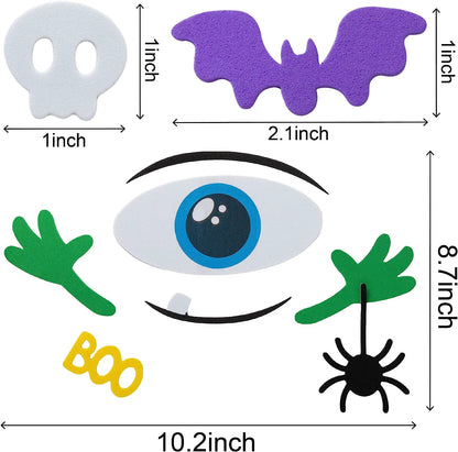 15 Pack Foam Pumpkin Stickers