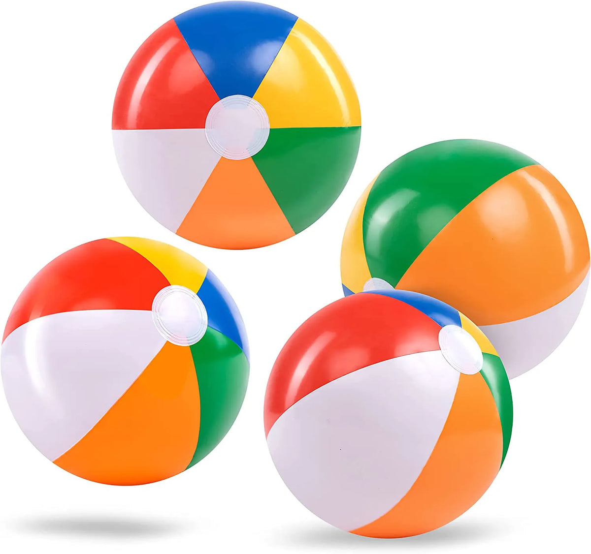 4 Pack 20-Inch Inflatable Beach Balls