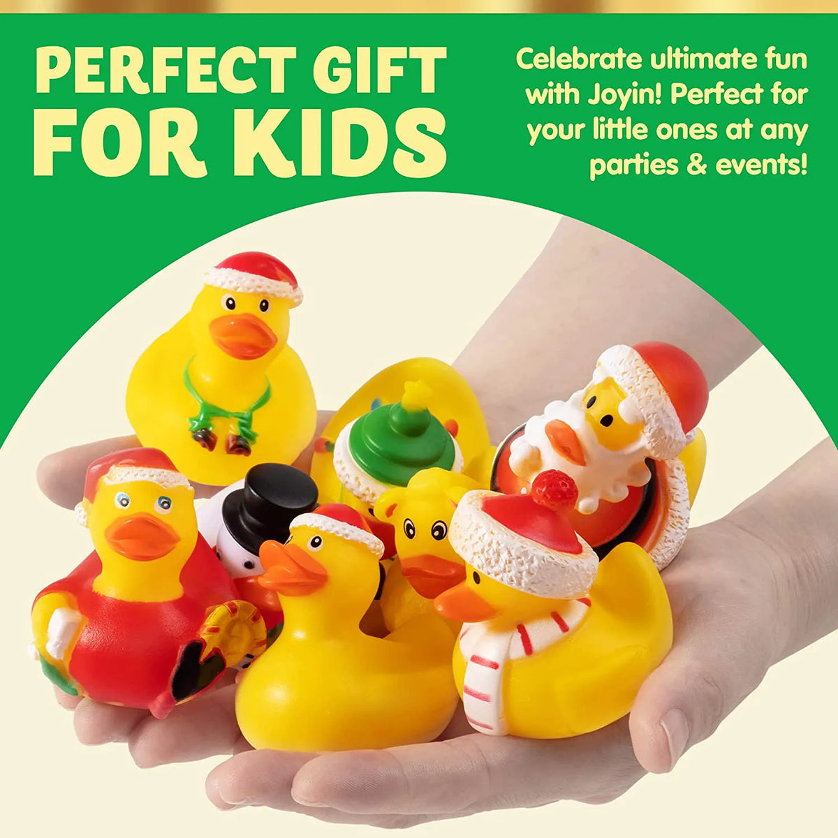 12 Pack Christmas Rubber Ducks
