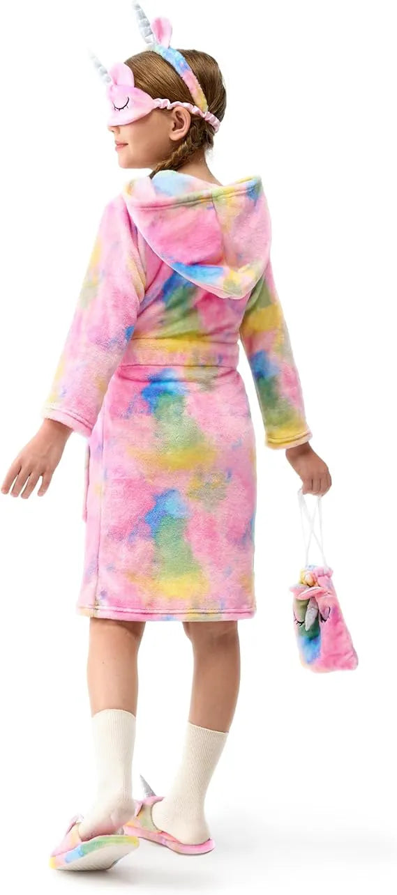 Kids Unicorn Robe & Bath Set