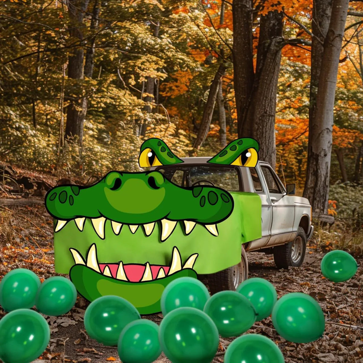 Halloween Alligator Trunk-or-Treat Car Decoration Kit