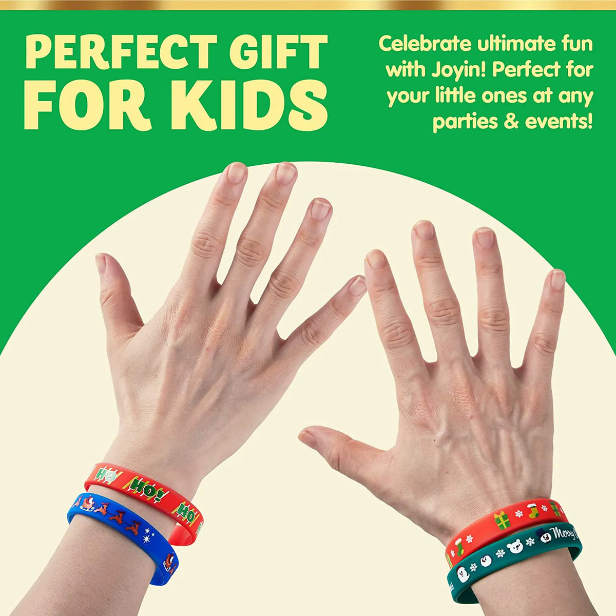 Silicone Bracelets, 12 Designs, 48 Pieces