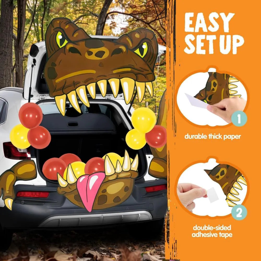 Halloween Dinosaur Trunk-or-Treat Car Decoration Kit