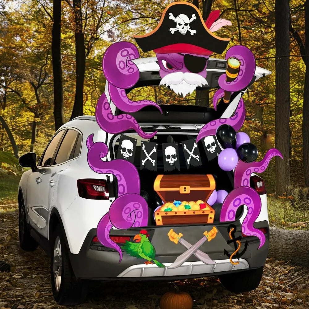 Halloween Pirate Trunk-or-Treat Car Decoration Kit