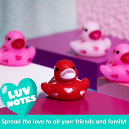 36Pcs Kids Valentine's Day Cards with Rubber Ducks - Classroom Exchange Gifts