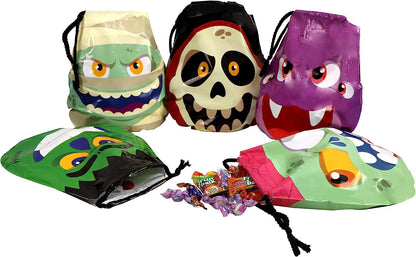 Big Head Drawstring Goody Bags, 60-Pack