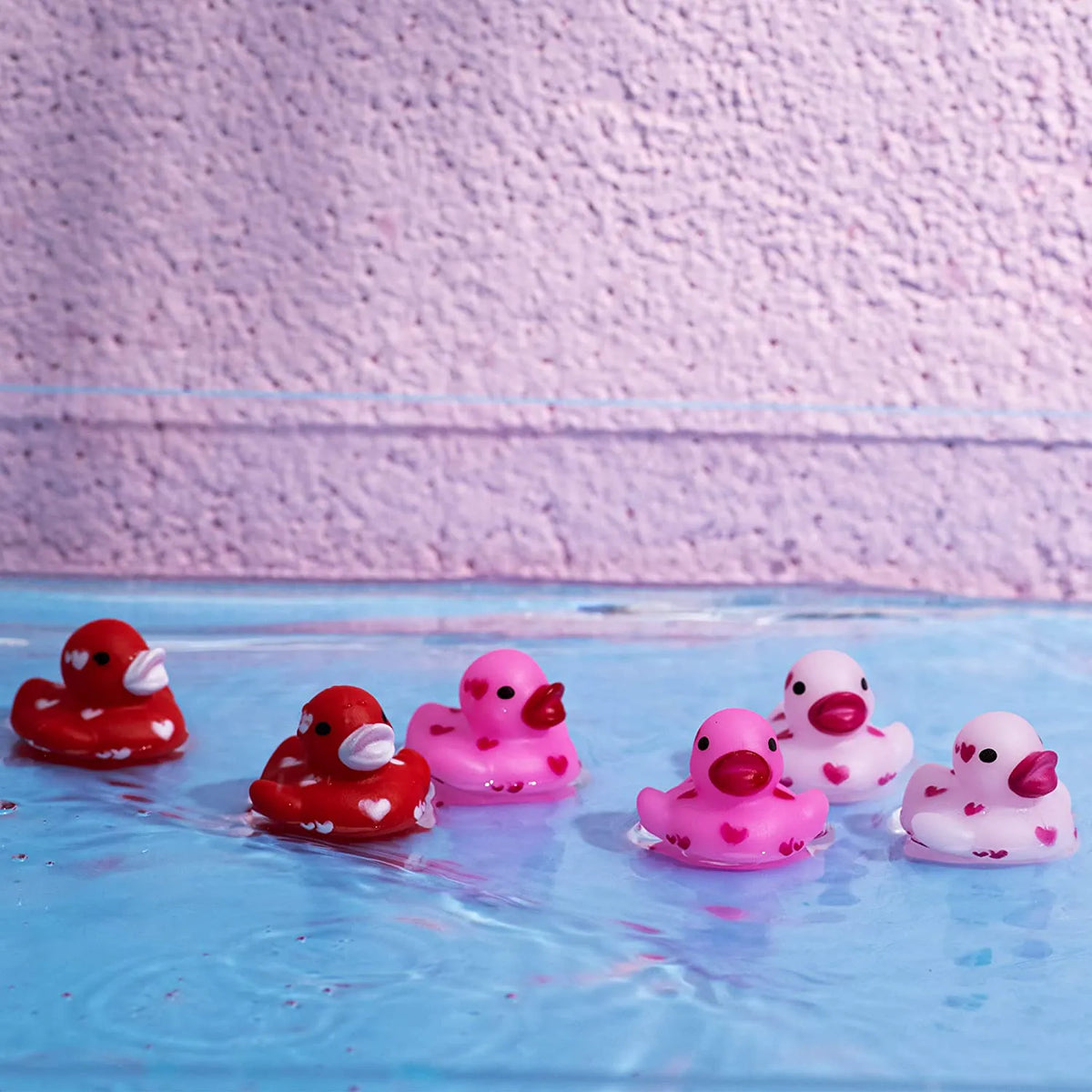 36Pcs Kids Valentine's Day Cards with Rubber Ducks - Classroom Exchange Gifts
