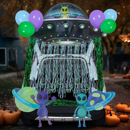 Halloween UFO Aliens Trunk-or-Treat Car Decorations Kit