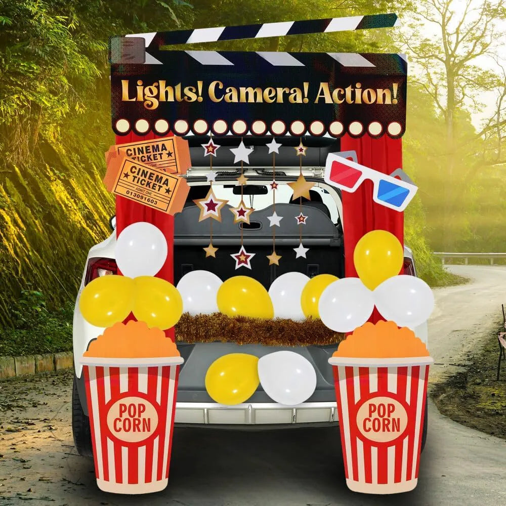 Trunk or Treat Movie Night Car Decoration Kit