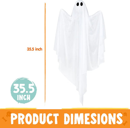 2 Pack 35.5-Inch Halloween Light-Up Hanging Ghosts