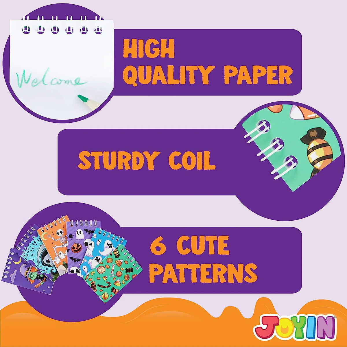 Halloween Spooky Notepad Set (60 Pack)