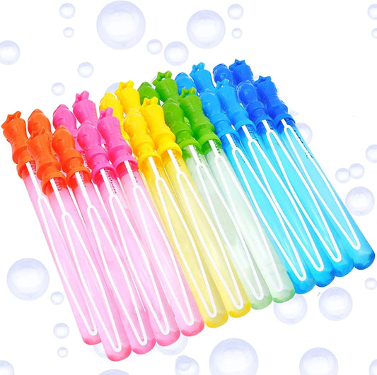 24 Bubble Wands (6 Colors)