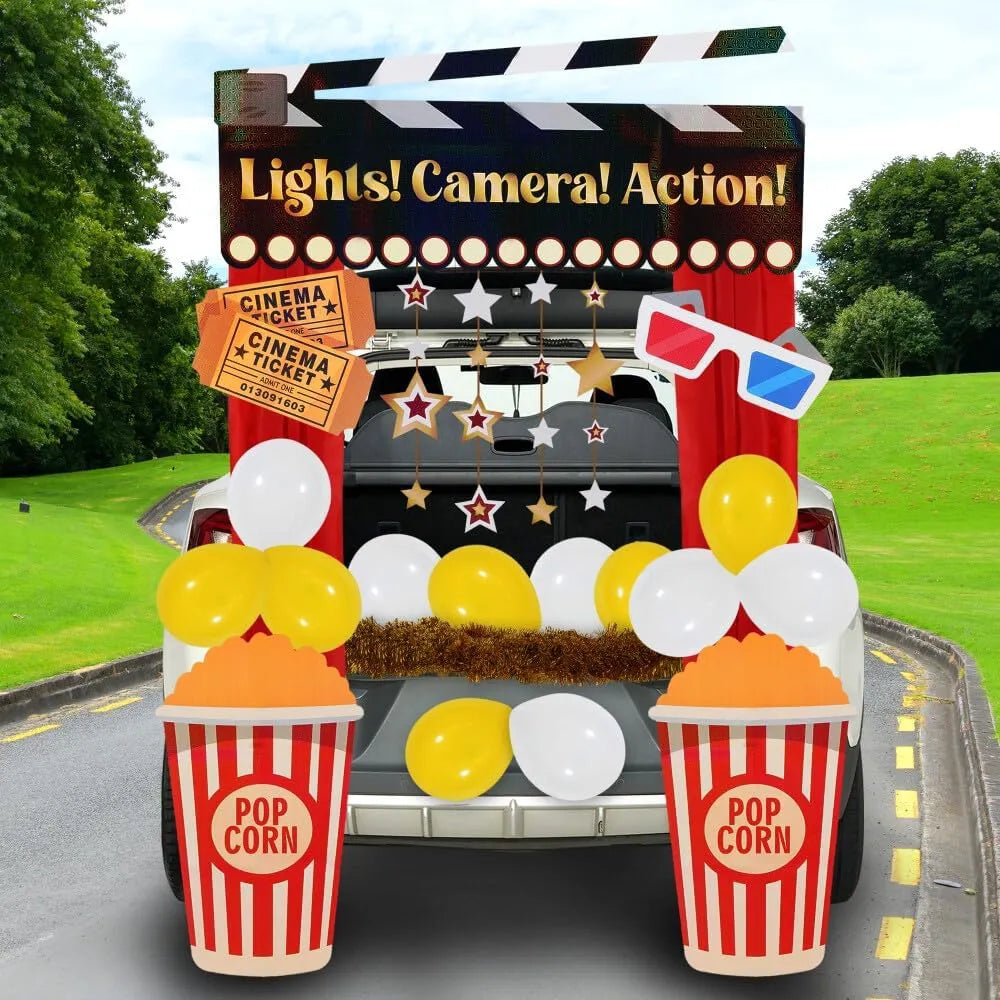 Trunk or Treat Movie Night Car Decoration Kit