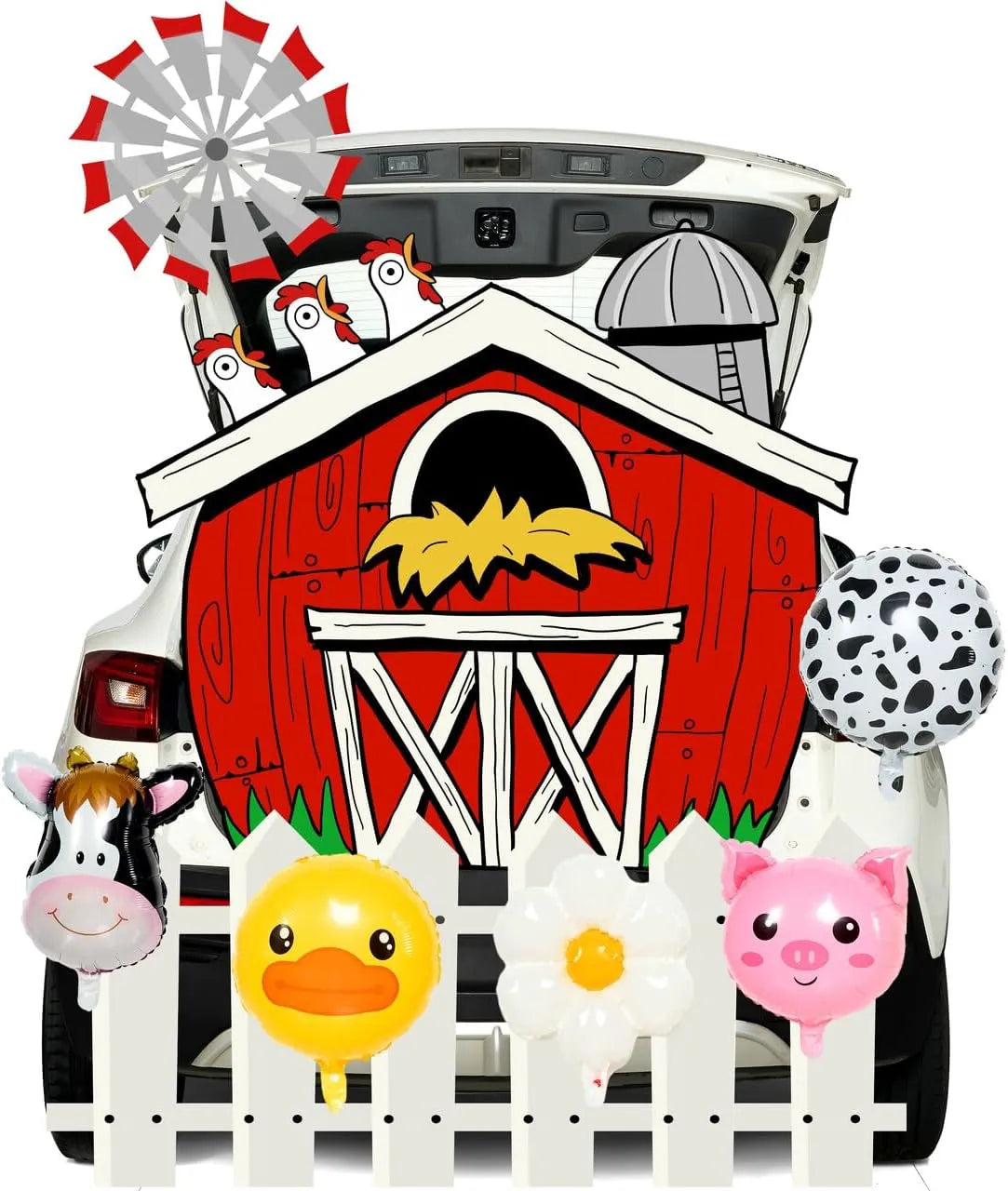 Farmhouse Halloween Trunk or Treat Car Decorations Kit
