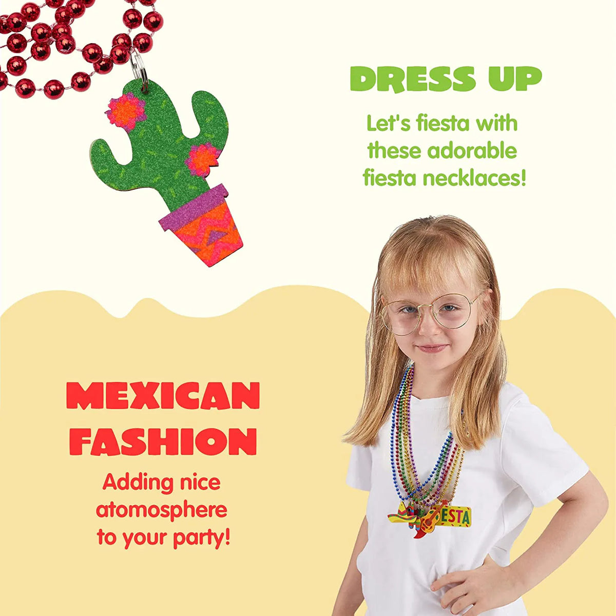 24-Pack Cinco de Mayo Beaded Necklaces