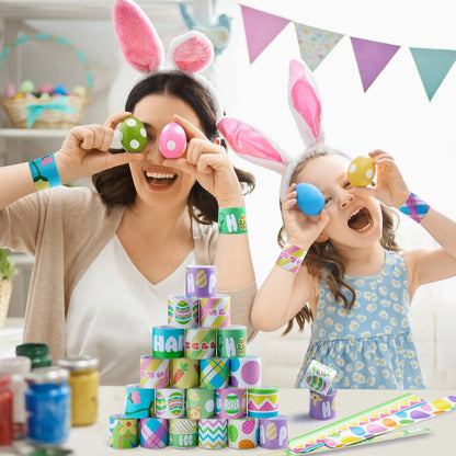 72-Pack Easter Slap Bracelets