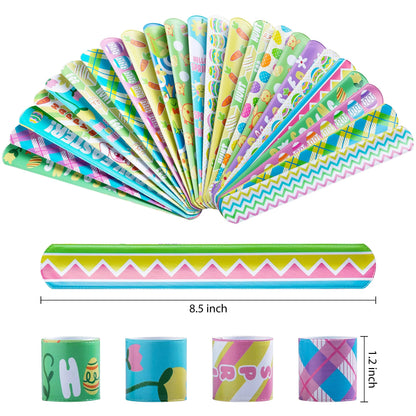 72-Pack Easter Slap Bracelets