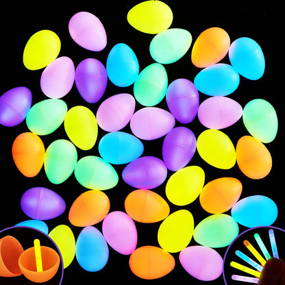 72 Easter Eggs with 144 Mini Glow Sticks