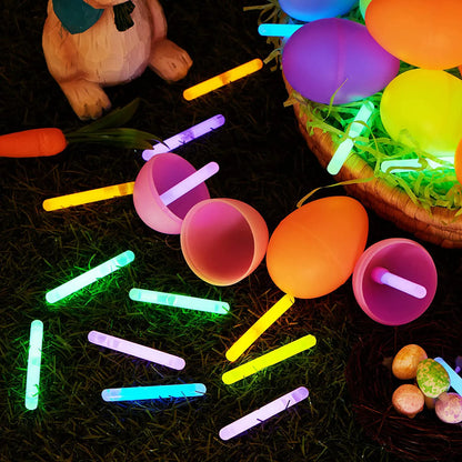 72 Easter Eggs with 144 Mini Glow Sticks