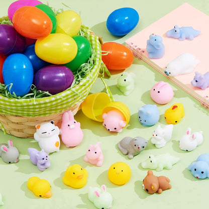 72-Pack Squishy Toys Filled Easter Eggs