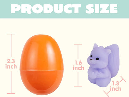 72-Pack Squishy Toys Filled Easter Eggs