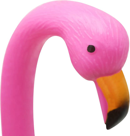 Set of 6 Small Pink Flamingo Yard Ornaments