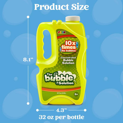 32 oz Bubble Solution Refill - Makes Up to 2.5 Gallons - Big Bubble Solution (Yellow)