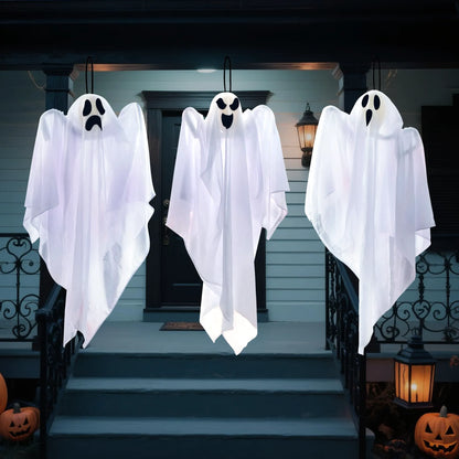 27.5" Halloween Hanging Ghost Decoration for Outdoor Use