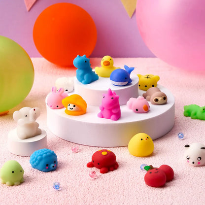 25-Pack Mini Squishy Mochi Toys, Party Favors for Kids