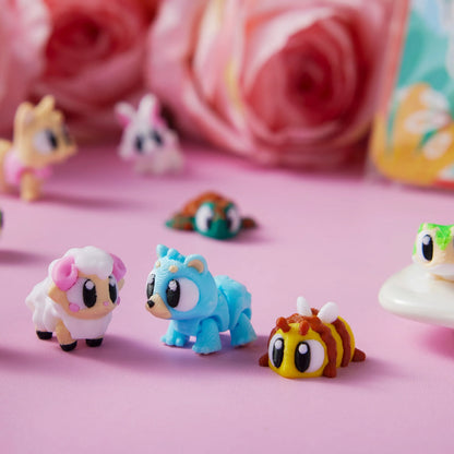 28 Pcs Kids Valentine's Day Cards with 3D Printed Mini Big Eyes Toys