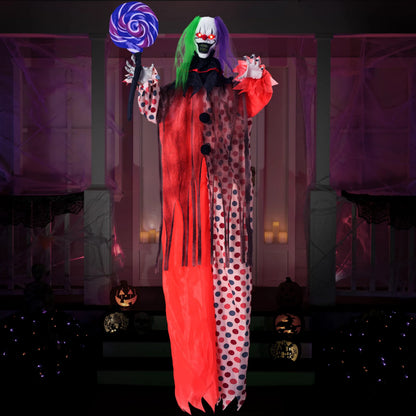 53" Halloween Hanging Clown Outdoor Decorations