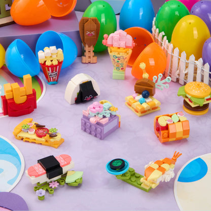 12 Prefilled Easter Eggs with Building Blocks