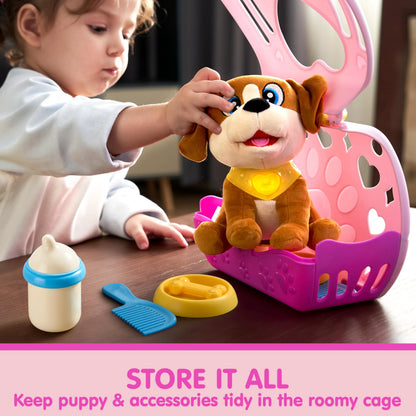 Puppy Play Toy with Carrier & Accessories for Toddlers