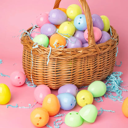 1000Pcs 2.3in Colorful Bright Plastic Pastel Easter Eggs for Easter Egg Hunt