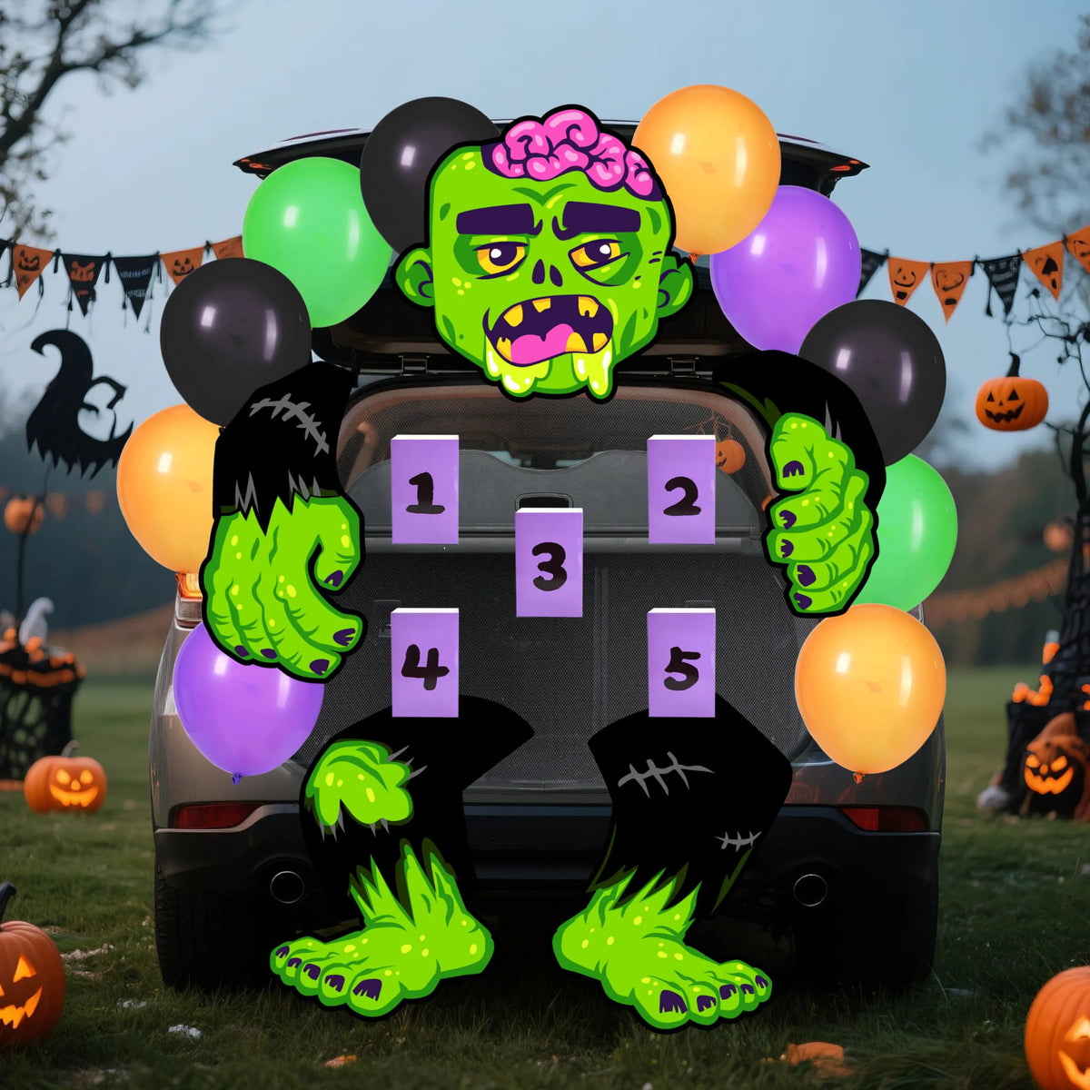 Zombie Toss Halloween Trunk or Treat Kit